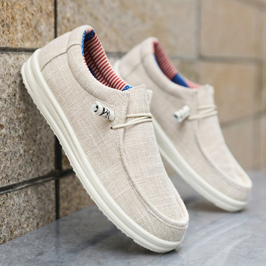 Herre Slip-On Sko - Lav Model Med Elastiske Snørebånd