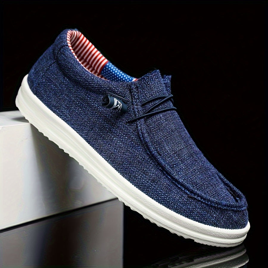 Herre Slip-On Sko - Lav Model Med Elastiske Snørebånd