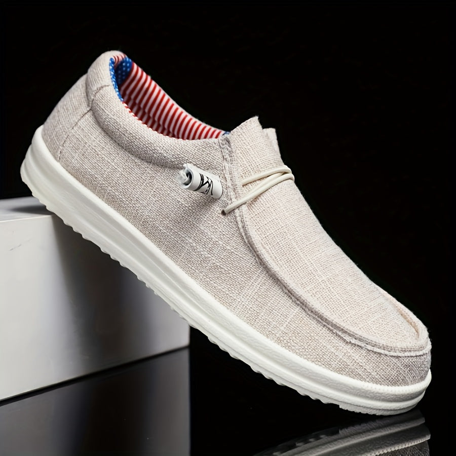 Herre Slip-On Sko - Lav Model Med Elastiske Snørebånd