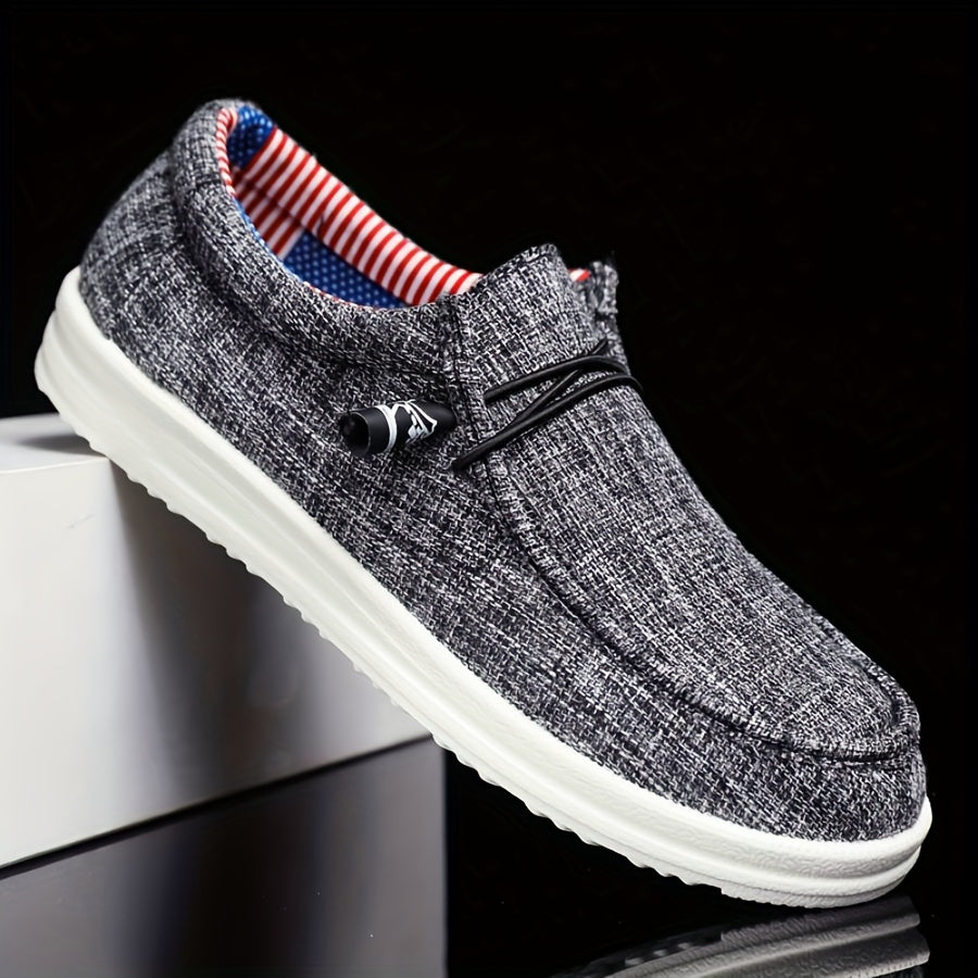 Herre Slip-On Sko - Lav Model Med Elastiske Snørebånd