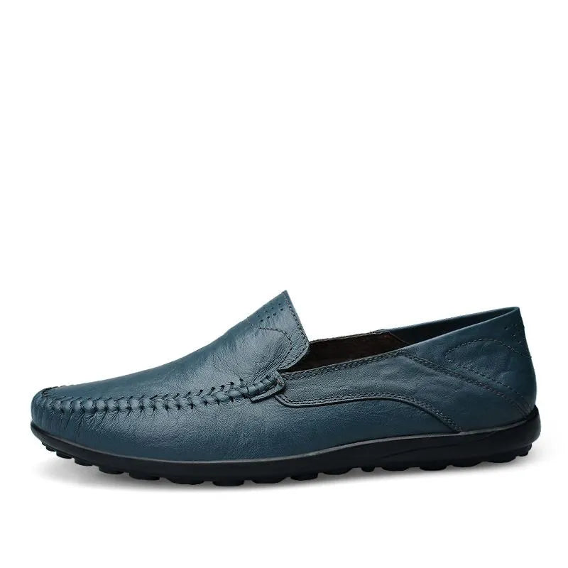 Herre Slip-On Sko - Mokkasinsko Med Synlige Sømme