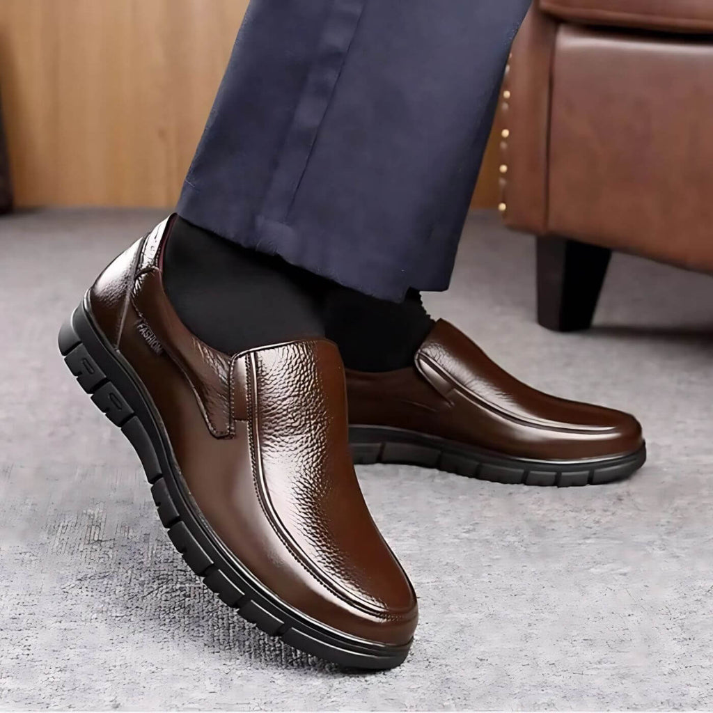 Herre Slip On Loafers - Apron Toe Med Profilsål