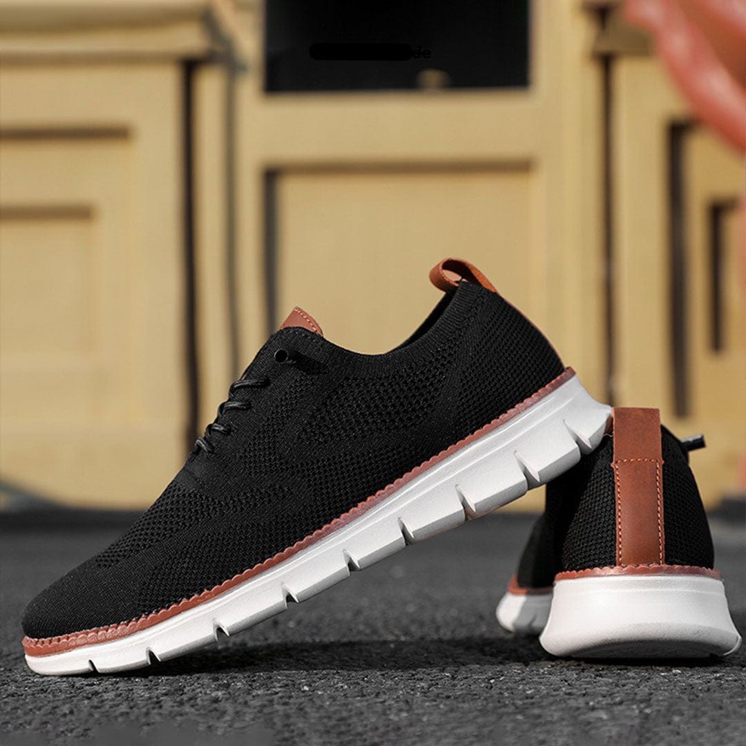 Herre Sneakers - Lave Sneakers Med Snørebånd Og Segmenteret Sål