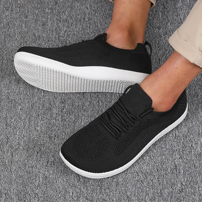 Herre Sneakers Med Bred Tåboks - Lave Sneakers Med Snørebånd