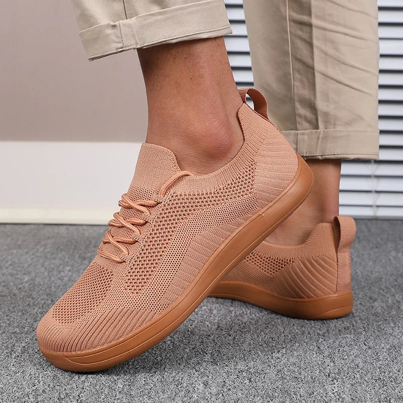 Herre Sneakers Med Bred Tåboks - Lave Sneakers Med Snørebånd