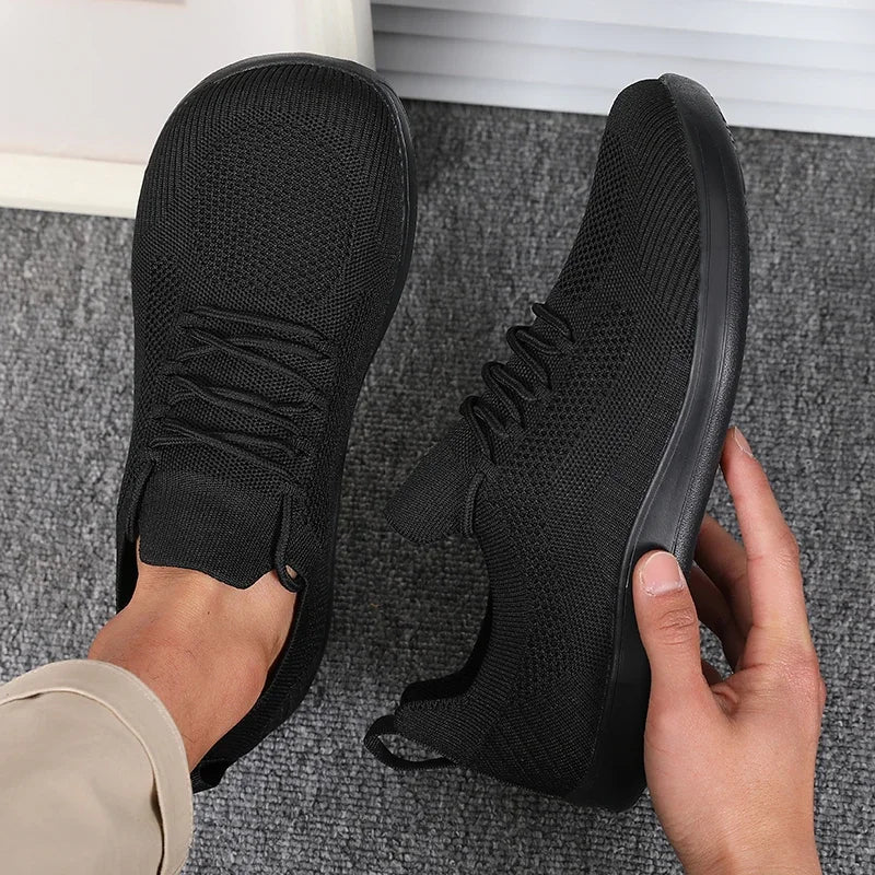 Herre Sneakers Med Bred Tåboks - Lave Sneakers Med Snørebånd