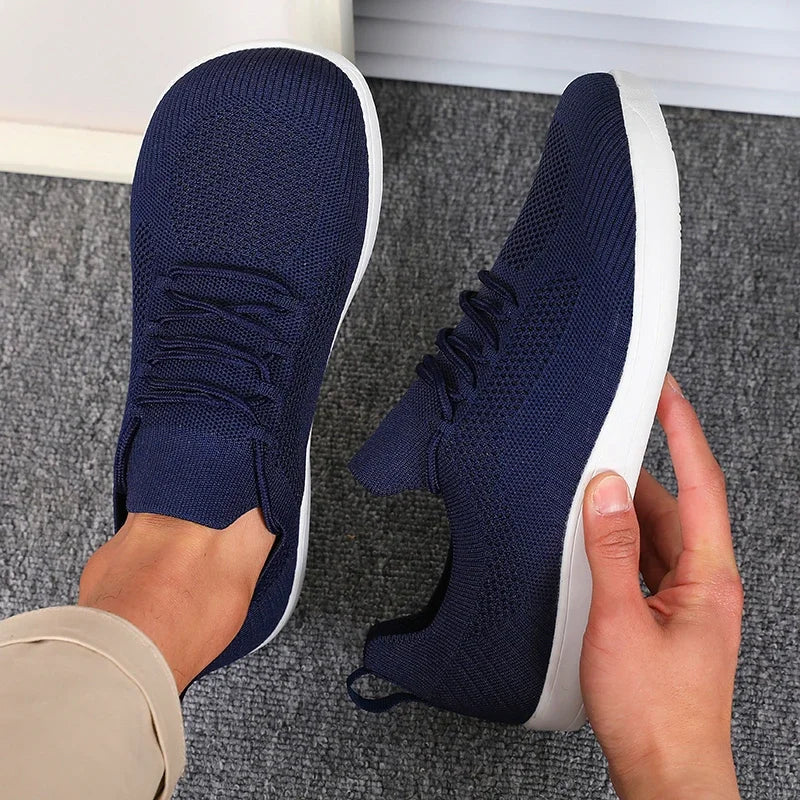 Herre Sneakers Med Bred Tåboks - Lave Sneakers Med Snørebånd