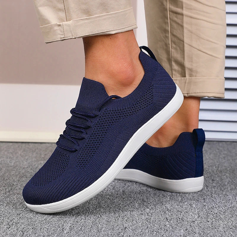 Herre Sneakers Med Bred Tåboks - Lave Sneakers Med Snørebånd