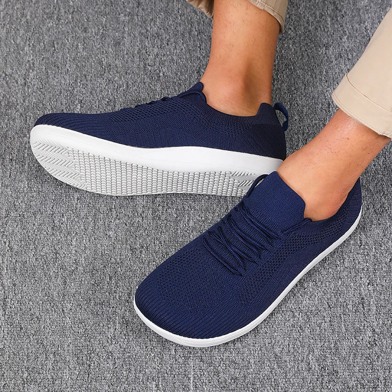 Herre Sneakers Med Bred Tåboks - Lave Sneakers Med Snørebånd