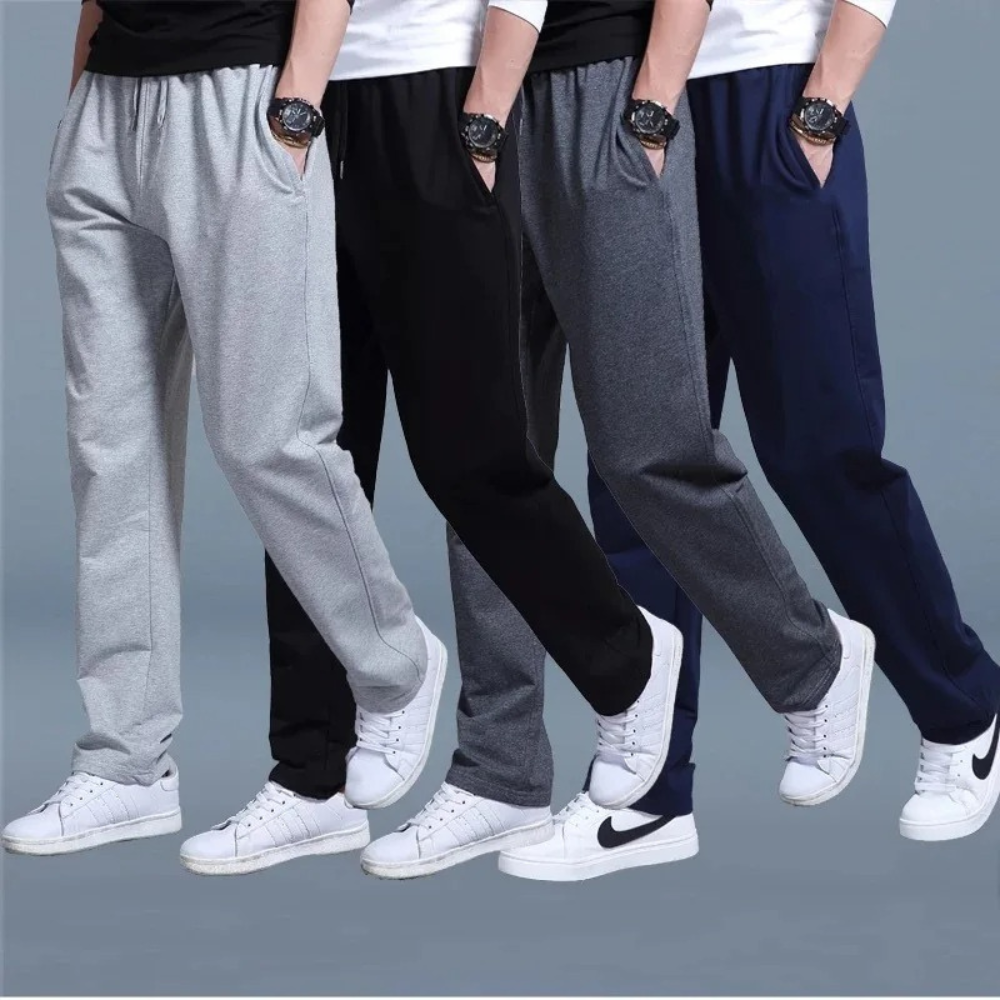 Herre Sweatpants - Lige Ben Med Snøre I Taljen