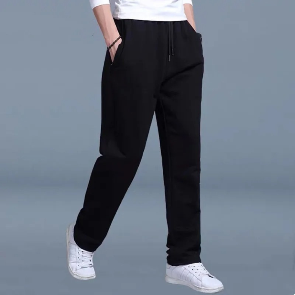 Herre Sweatpants - Lige Ben Med Snøre I Taljen