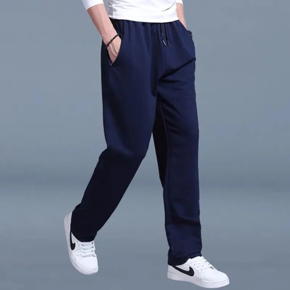 Herre Sweatpants - Lige Ben Med Snøre I Taljen