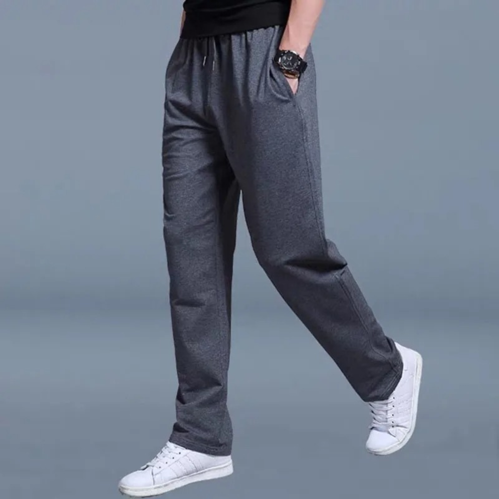 Herre Sweatpants - Lige Ben Med Snøre I Taljen