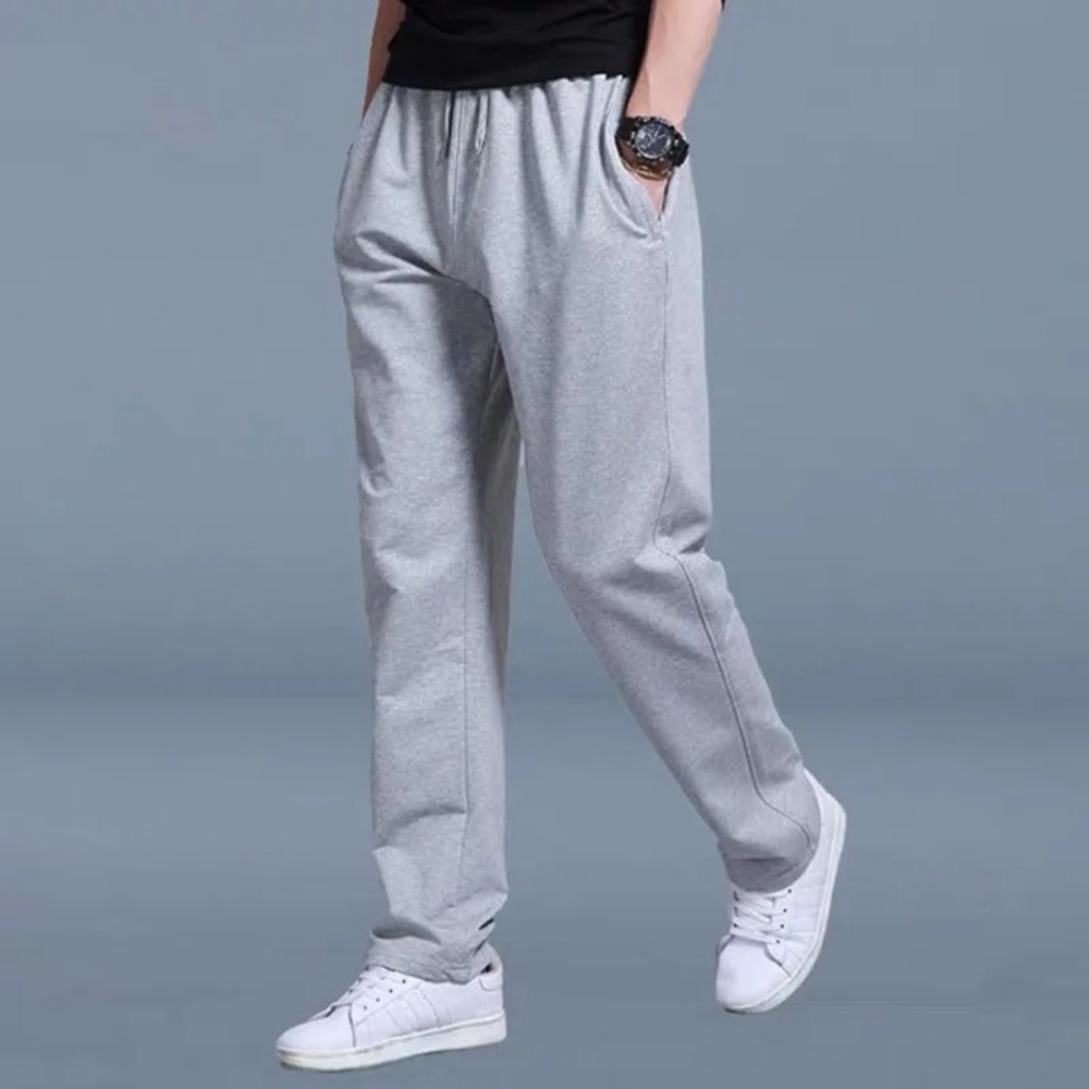 Herre Sweatpants - Lige Ben Med Snøre I Taljen