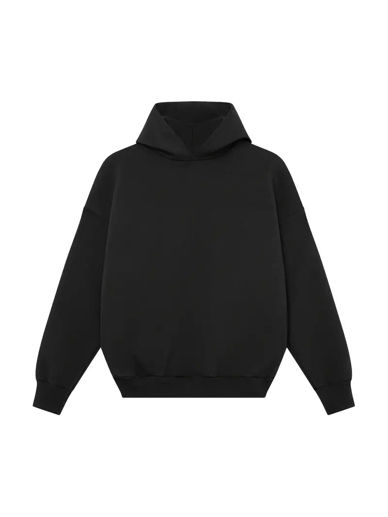 Herre To-Delt Sæt - Hoodie Og Joggingbukser Med Vide Ben