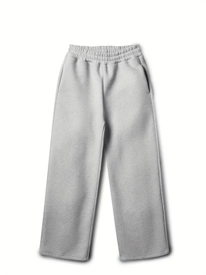 Herre To-Delt Sæt - Hoodie Og Joggingbukser Med Vide Ben