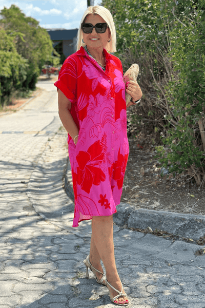 Naomi – Kjole med blomsterprint 1