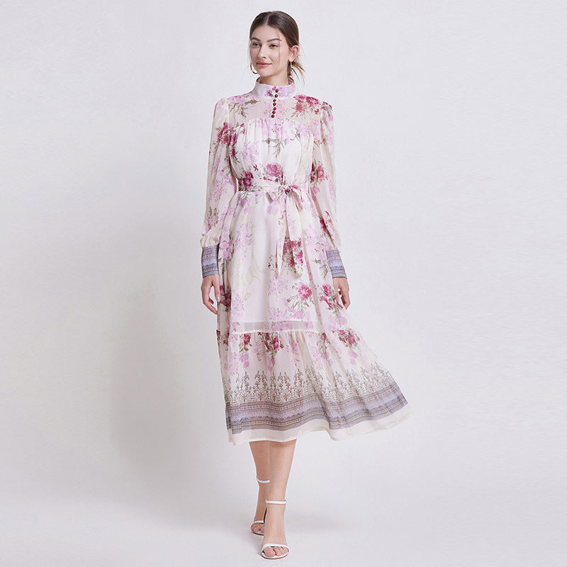 ZEHLIA – ELEGANT BLOMSTRET CHIFFONKJOLE 2