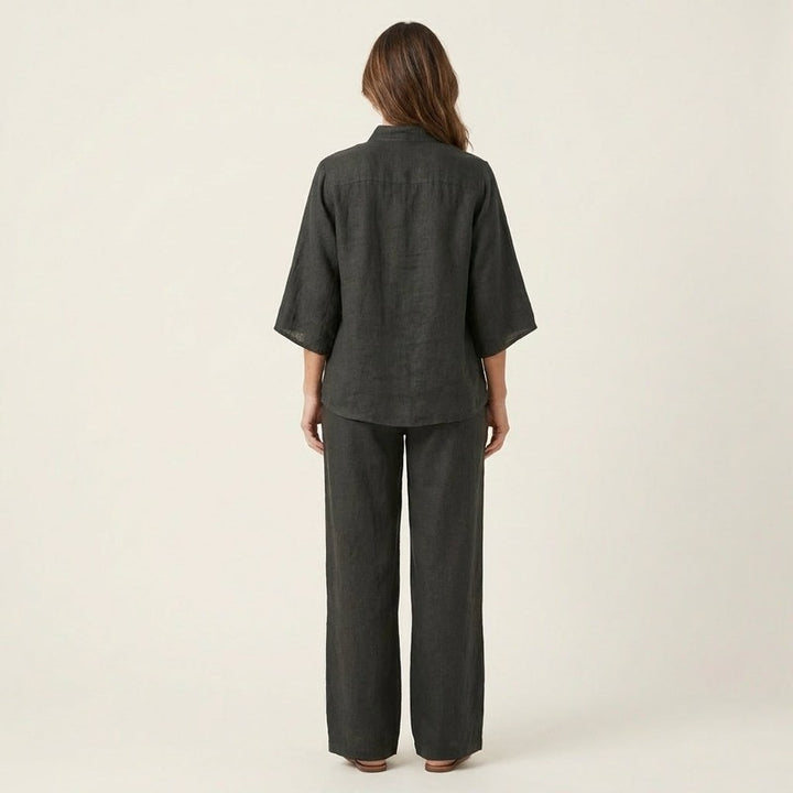 Dame Sæt - Cropped Top og Wide Leg Bukser