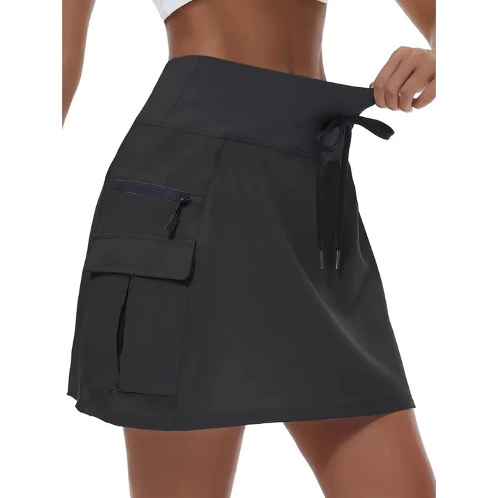 Dame Shorts med Skjulende Skørt - High Waist