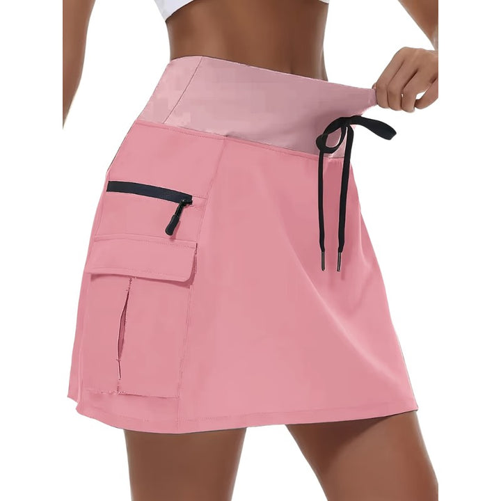 Dame Shorts med Skjulende Skørt - High Waist