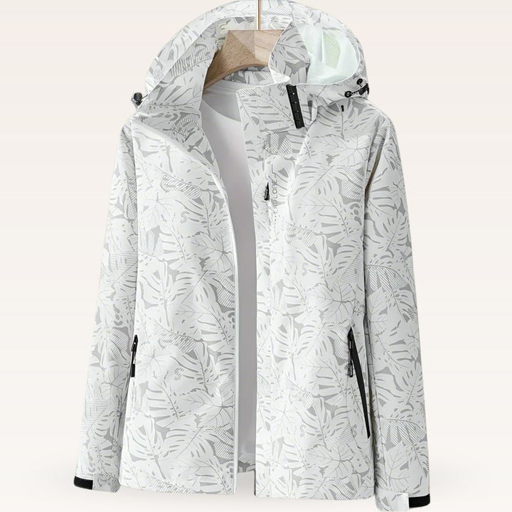 Dame Sommerjakke - Jakke med All-over Bladprint