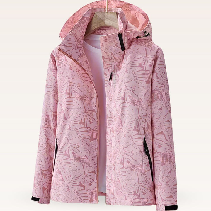 Dame Sommerjakke - Jakke med All-over Bladprint