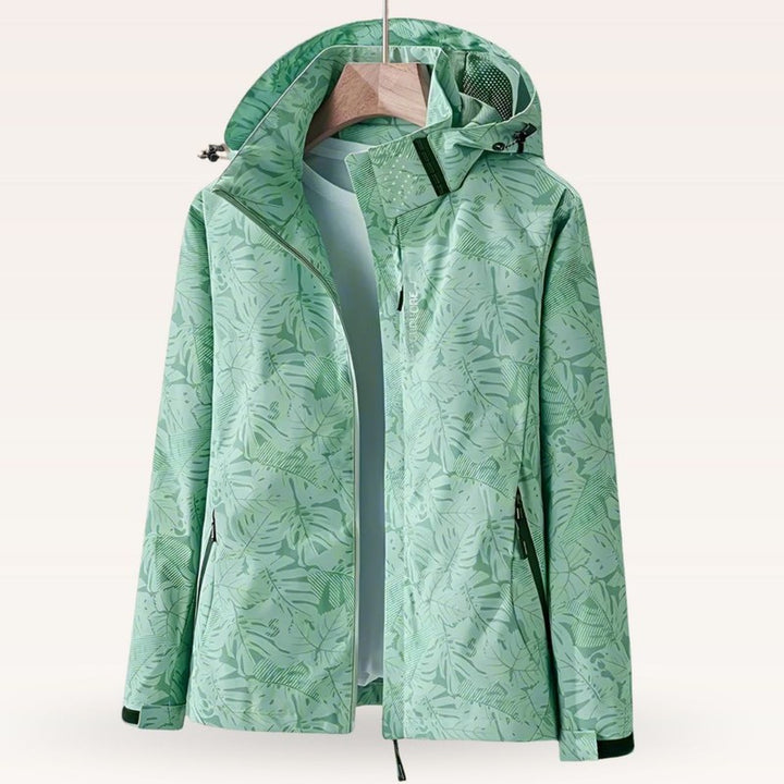 Dame Sommerjakke - Jakke med All-over Bladprint