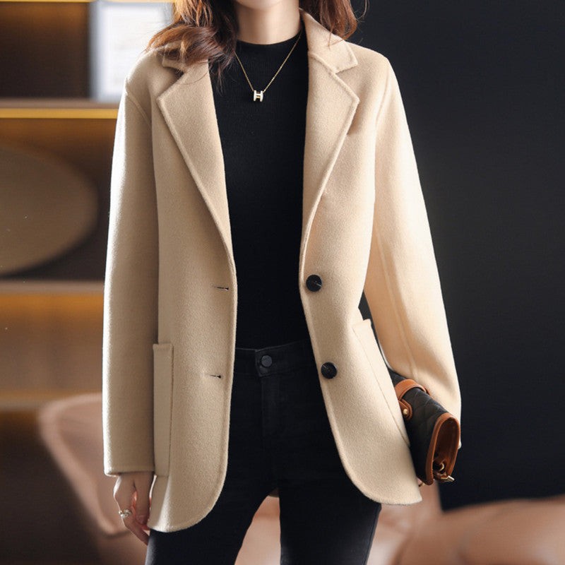 Damejakke med notched lapel - Struktureret fit
