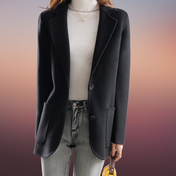 Damejakke med notched lapel - Struktureret fit