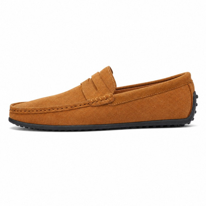 Herrepenny loafers - Moccasinsnit med remdetailje