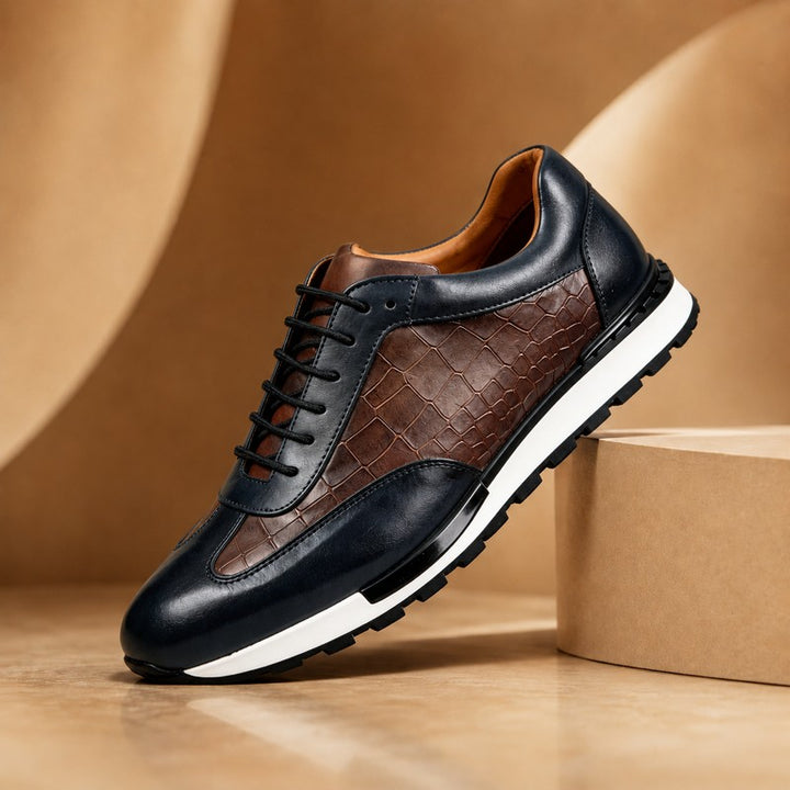 Herresneakers - Croco-embosset