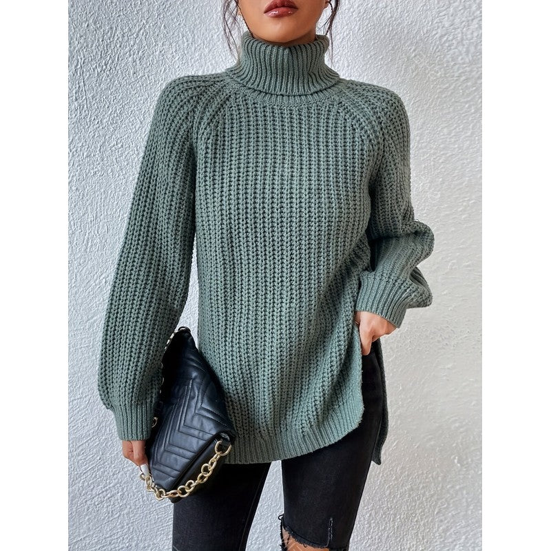 Kvinders turtleneck sweater - Relaxed fit