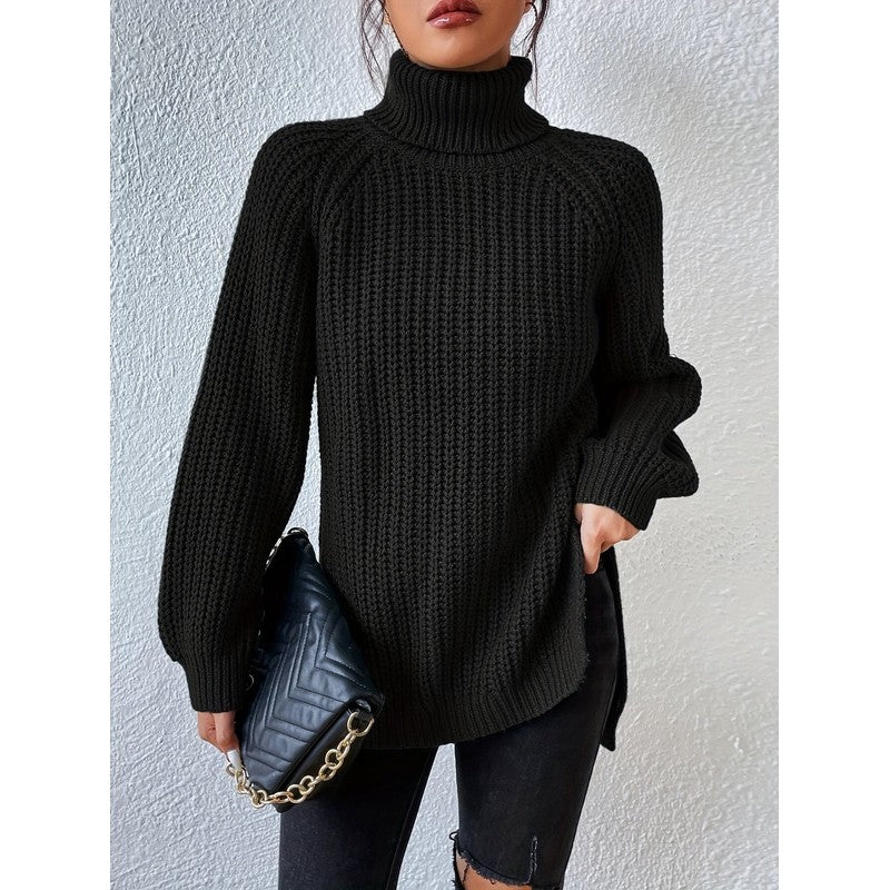 Kvinders turtleneck sweater - Relaxed fit