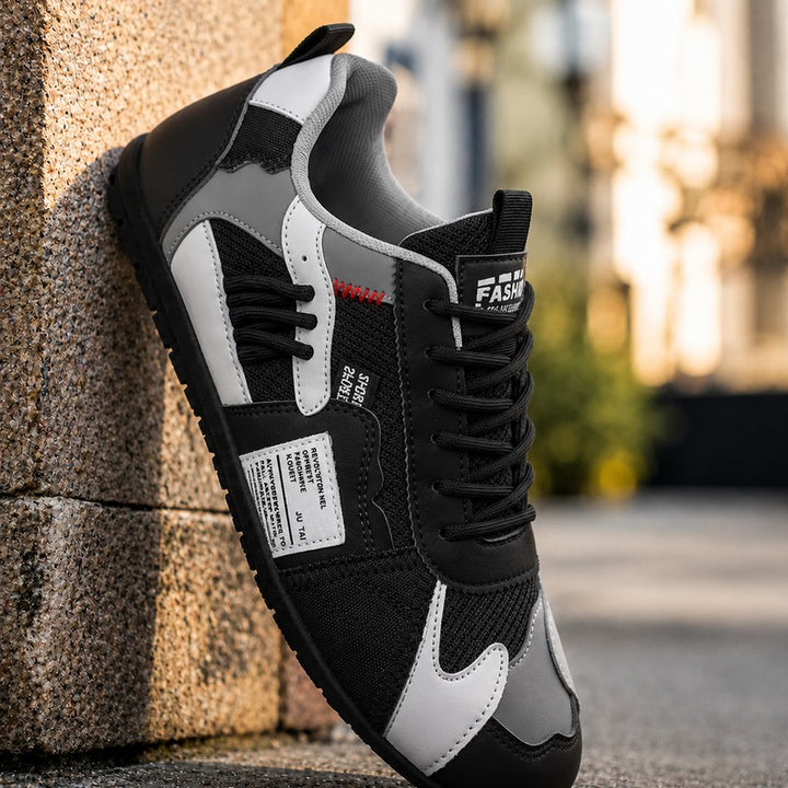 Mænds Low-top Sneakers - Retro Stil med Farveblok