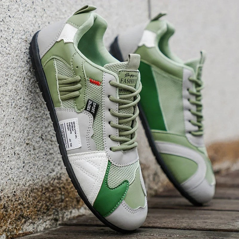 Mænds Low-top Sneakers - Retro Stil med Farveblok