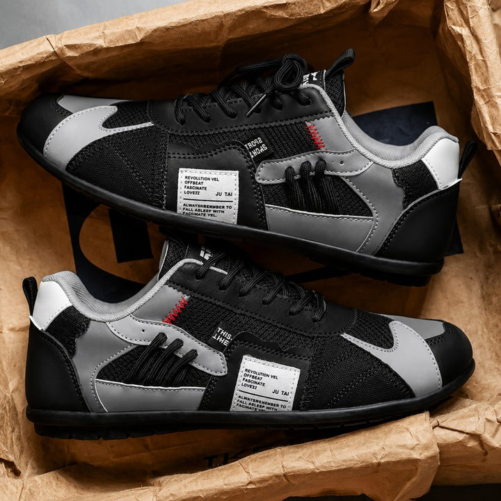 Mænds Low-top Sneakers - Retro Stil med Farveblok