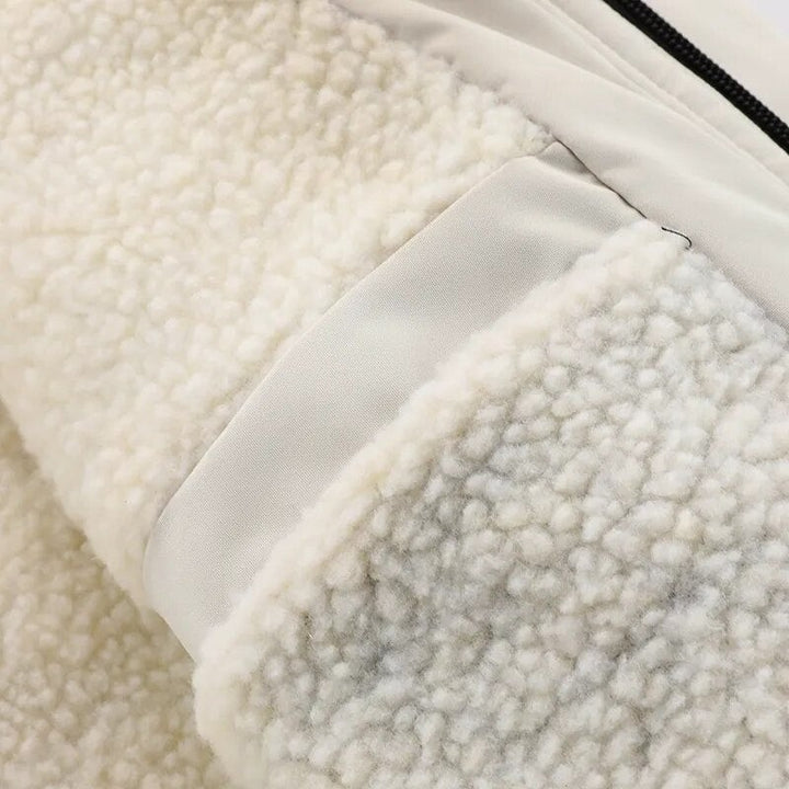 Winter parka med hætte og fleeceforet